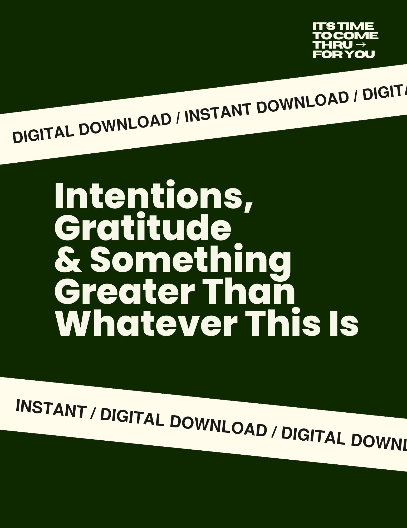 Monthly Intentions & Manifesting Book [Digital]
