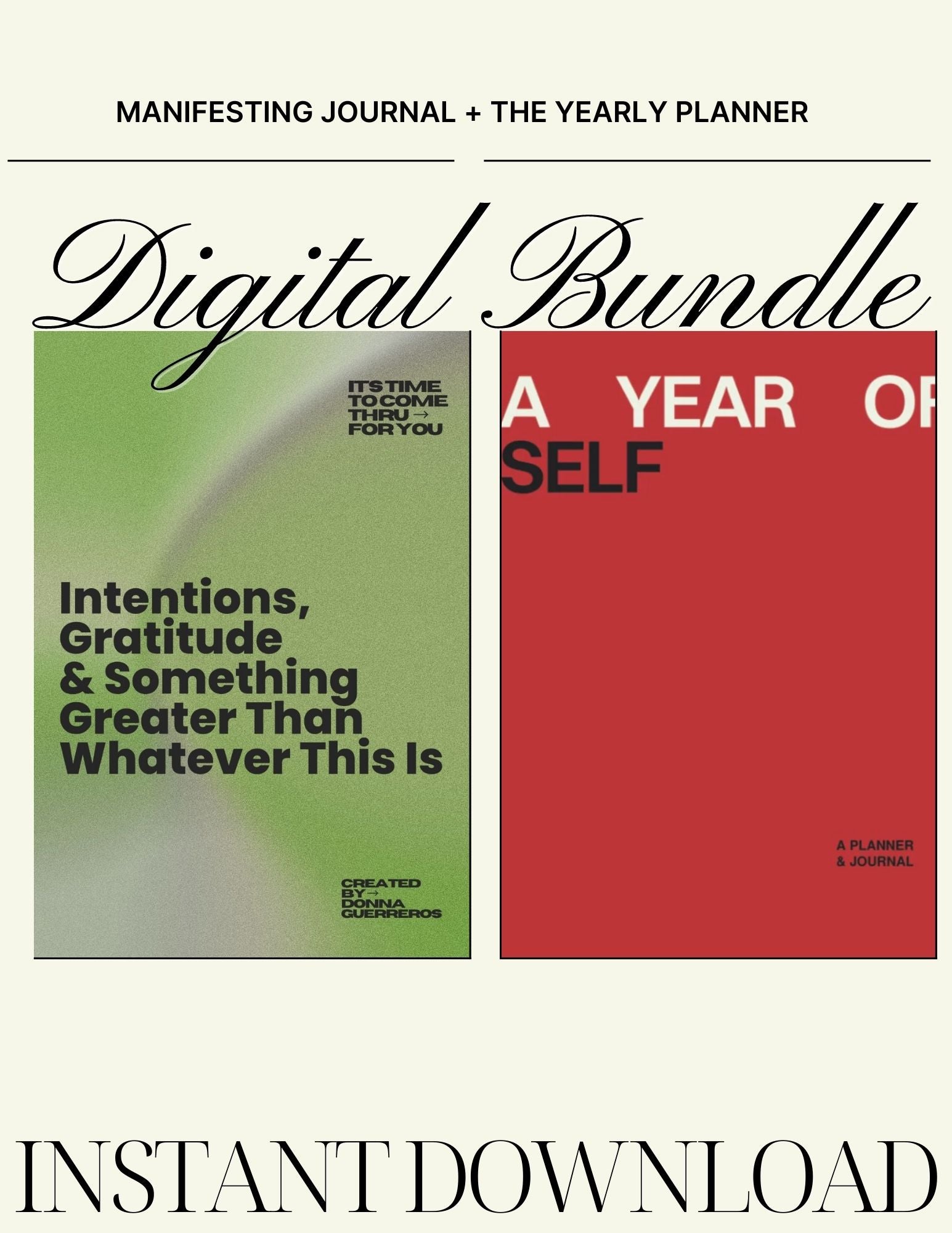 BUNDLE Monthly Manifesting Book + Yearly Planner [Digital]
